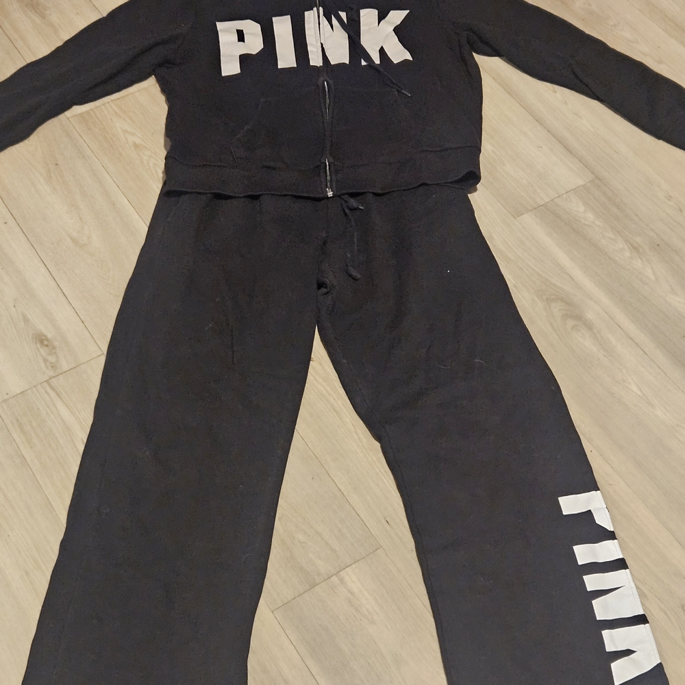 PINK Victoria's Secret Black Jumpsuit